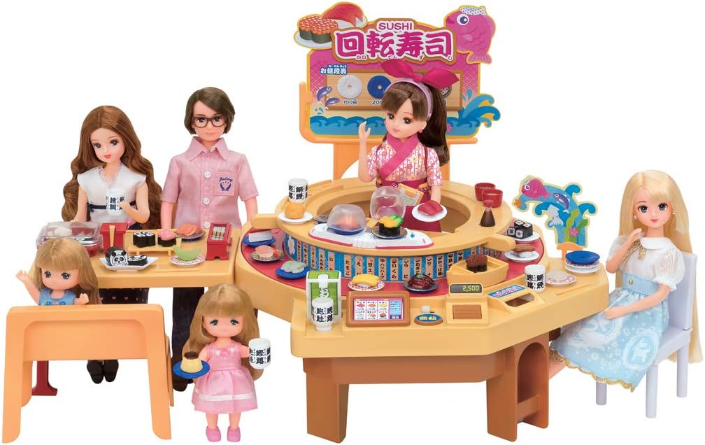 タカラトミー リカちゃん くるくる回転寿司 着せ替え お人形 おままごと おもちゃ 3歳以上 玩具安全基準合格 STマーク認証 Licca TAKARA TOMY 8,455円