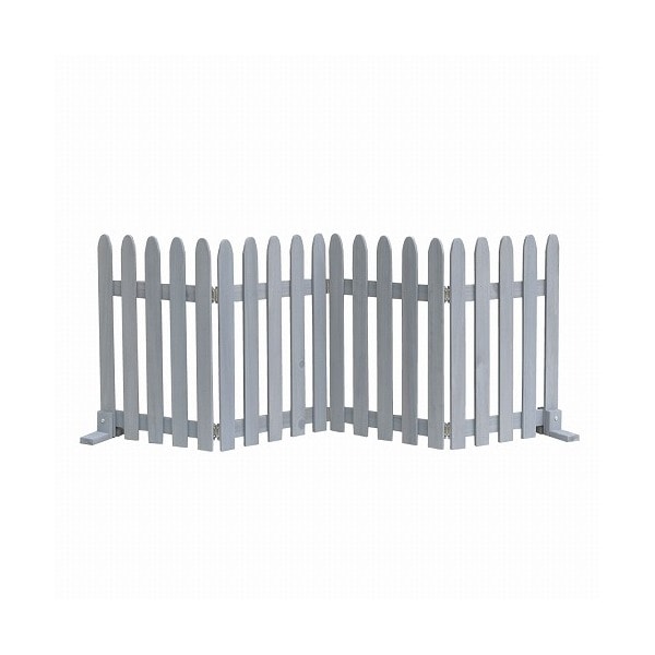 住まいスタイル WF-160F-GRY 折り畳めるウッドフェンス160 グレー メーカー直送