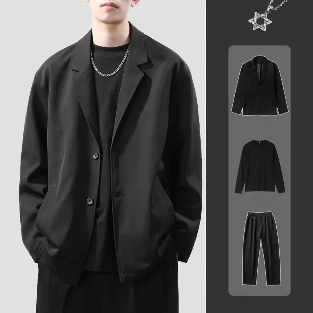 韓国ファッション メンズ 服メンズ 新しい スーツセット ファッションスーツ 大人気 スーツ パンツスーツメンズファッション