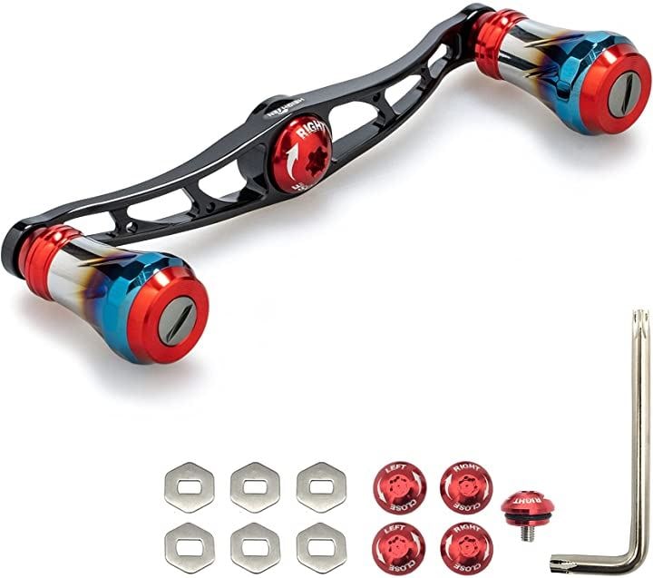 ベイト リール ハンドル 9色 70航空アルミ製 シマノ ダイワ アブガルシア 通用 ベイトリール