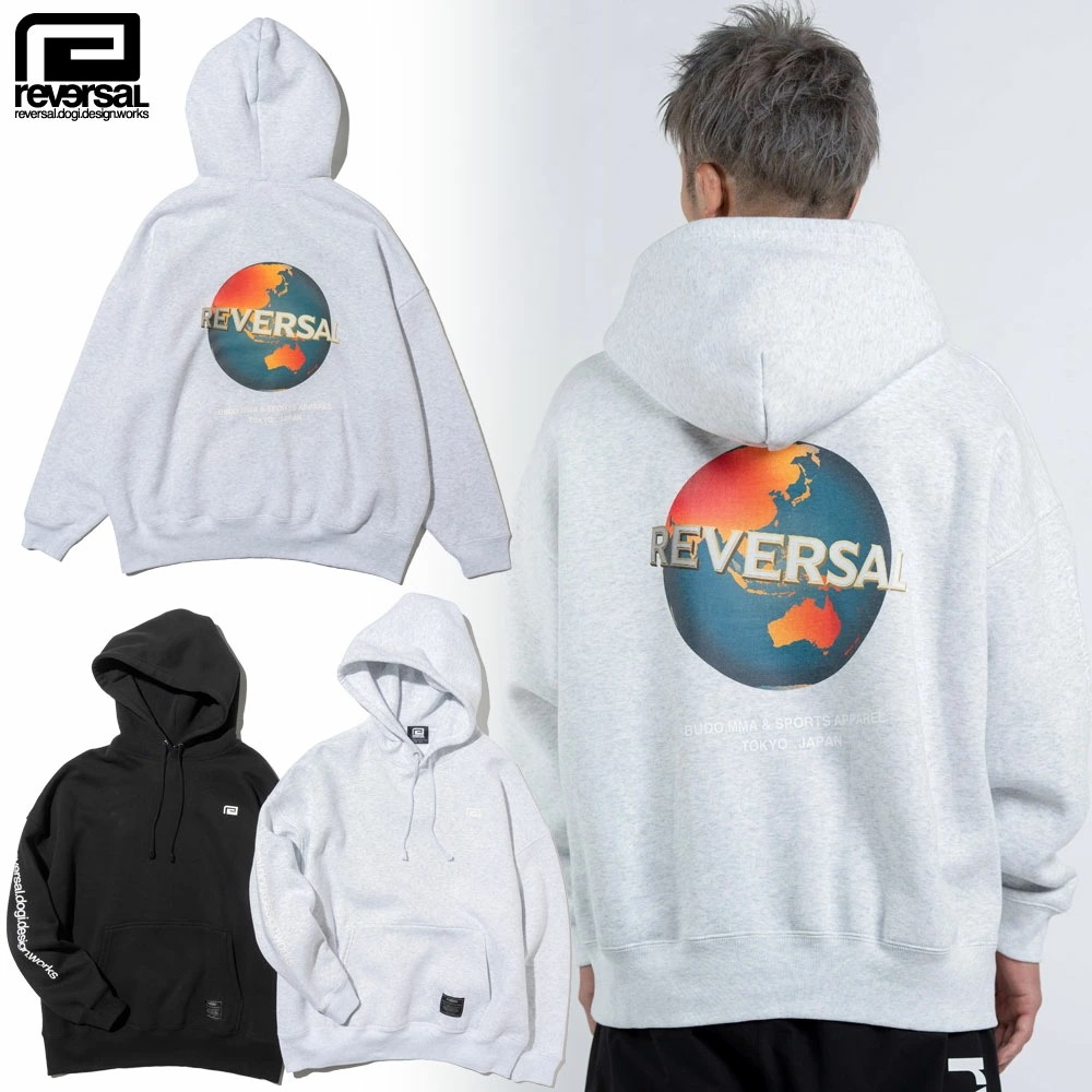 【reversal/リバーサル】プルオーバーパーカー/WORLD LOGO SWEAT HOODIE rv24aw204