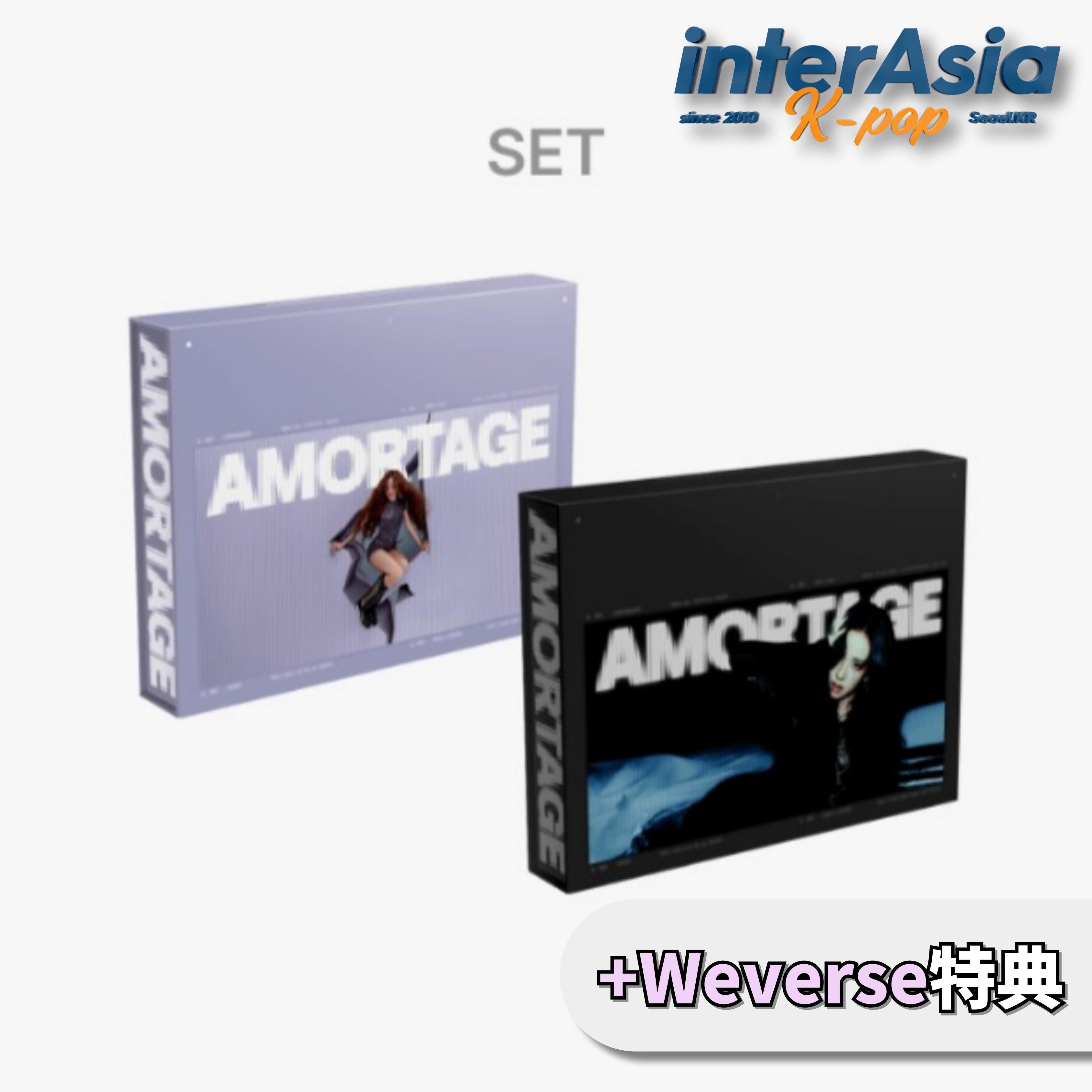 JISOO - Mini Album 「AMORTAGE」 (EXCLUSIVE EDITION) 限定盤 2種セット +Weverse特典 BLACKPINK