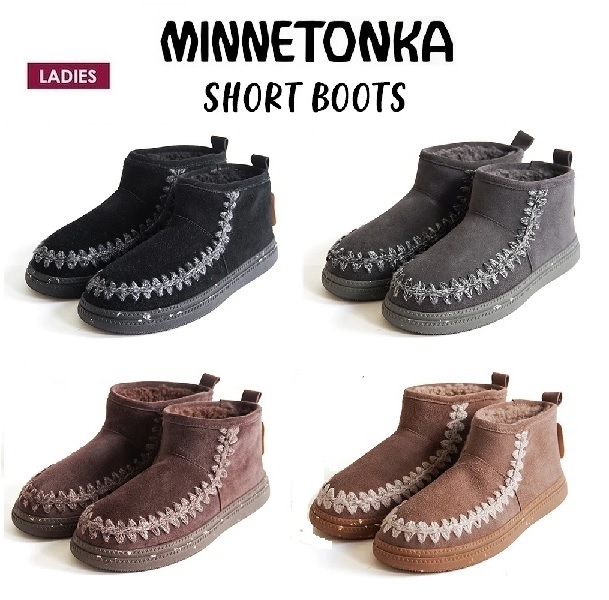 【本日の特価！】　新作　ショートボアブーツ　ニットステッチ　24M07　レディース　ブーツ　厚底 14,449円