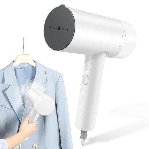 アイロン スチームアイロン ハンガーにかけたまま シワ伸ばし 25秒立ち上がりパワフル連続スチーム 1000W 衣類スチーマー【2WAY 折り畳み式】 ハンディーアイロン 脱臭 携帯用アイロン 軽量