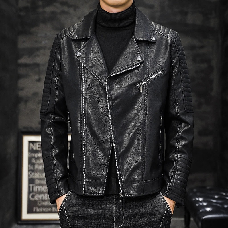 Hot!!!品質いいな新品 ライダースジャケット 革ジャン レザー ジャケット メンズ バイクジャケット ライダース シングル 防寒 防風 アウター フェイクレザー