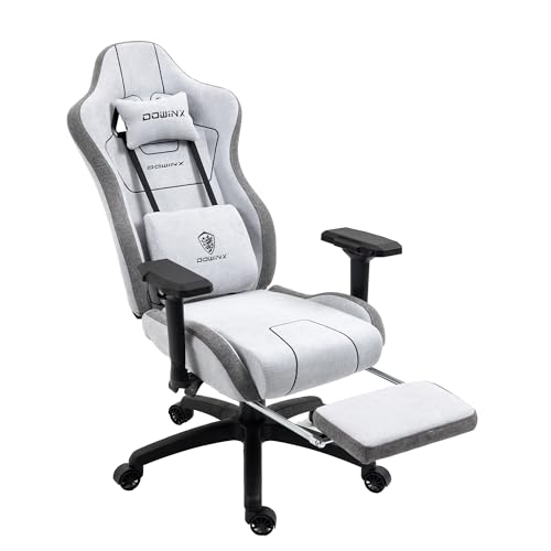 Dowinx ゲーミングチェア 椅子 オフィス デスクチェア リクライニング イス いす ワークチェアpcチェア パソコンチェア 幅広 通気性 布生地 高反発 リクライニング140度 ポケットコイルク