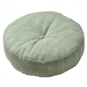インド綿フロアラウンドクッション 約Φ45x12cm LGN 270065706