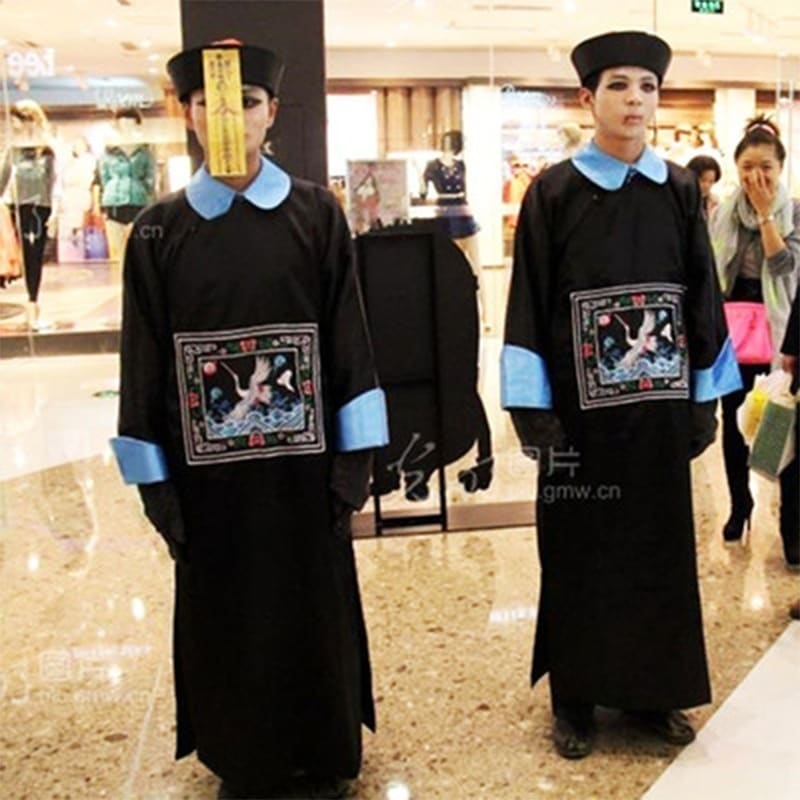 アマゾンホットセールチャイニーズゾンビホラーお化け屋敷ドレスアップ宮廷大臣コスチュームハロウィンコスプレ