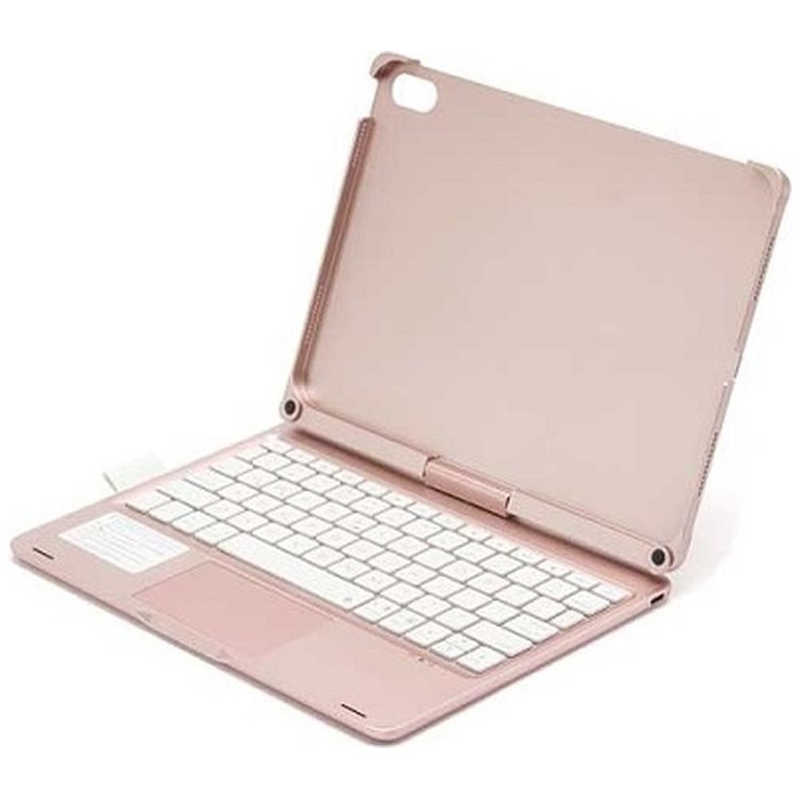 ROYALMONSTER　iPad10.9用360回転タッチパッド付キーボード(ケース一体型) RG　RM-2292RG