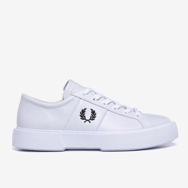 男女兼用 (FRED PERRY) B70 レザー ホワイト レザー スニーカー_SFPM2213325_100