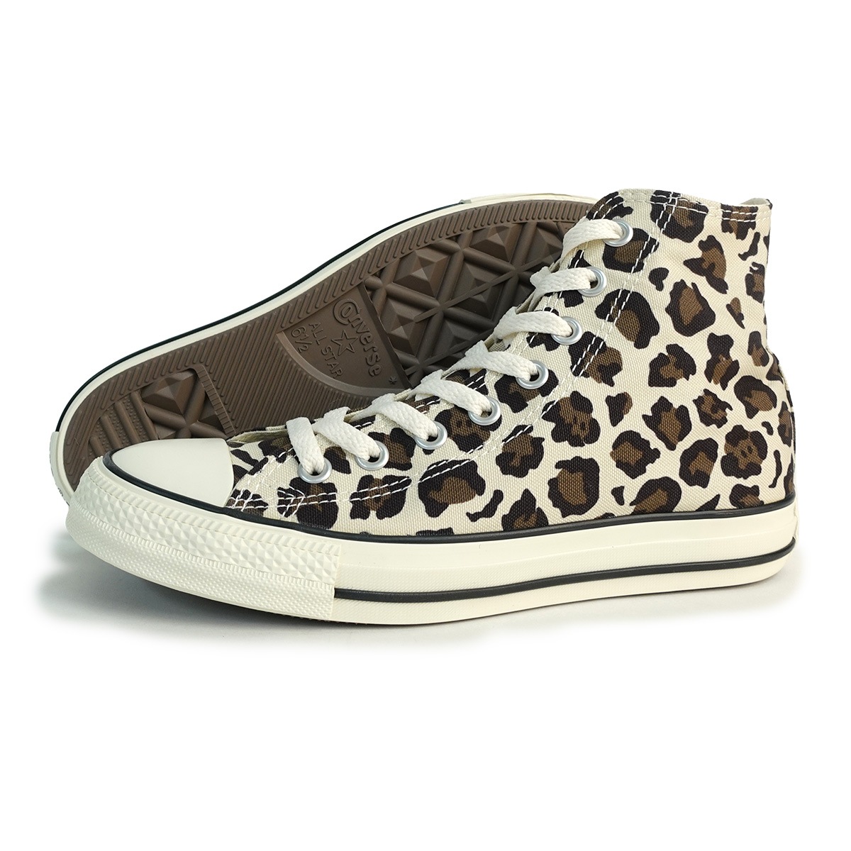 スニーカー ハイカット メンズ レディース オールスター LD HI ベージュ レパード柄 レオパード ヒョウ柄 ALL STAR LD HI