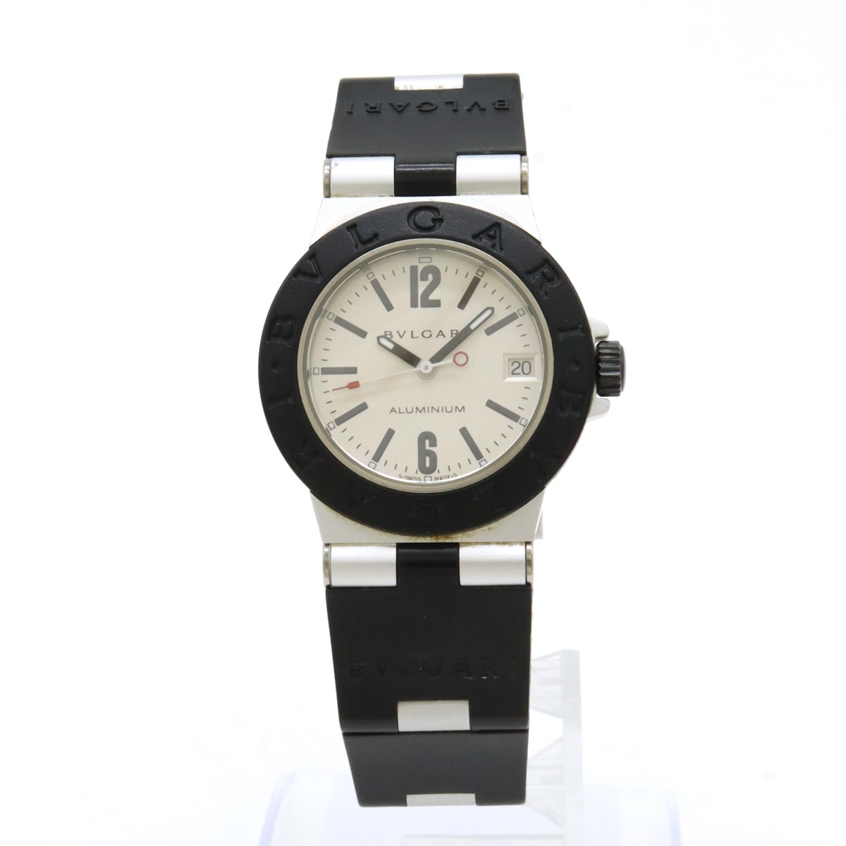 アルミニウム 32mm デイト シルバー文字盤 ユニセックス QZ クォーツ 腕時計 AL32T