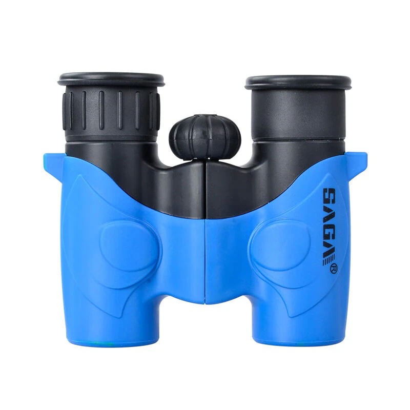 高精細双眼鏡子供用おもちゃプレゼントコンパクト携帯男の子女の子水色6 X 21