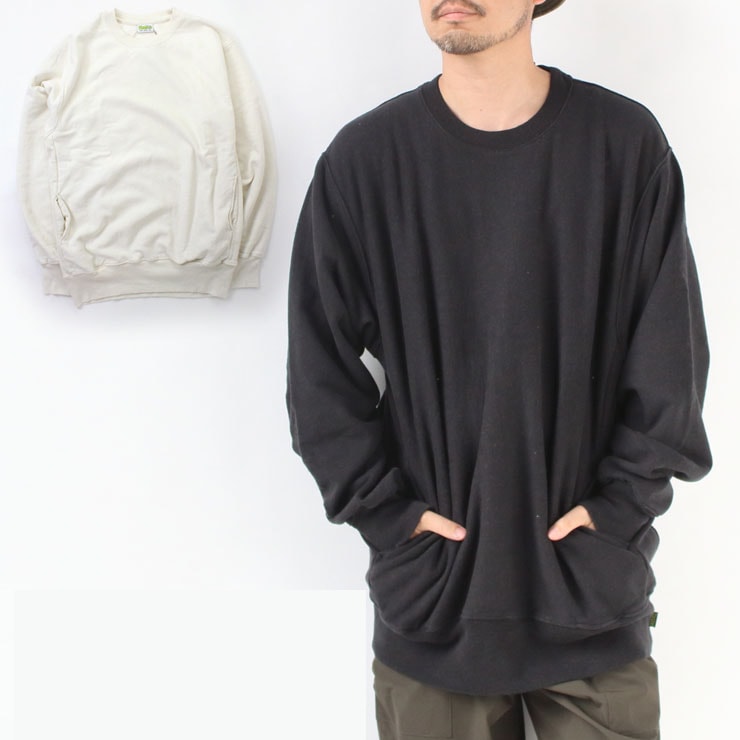 トレーナー メンズ レディース 大きいサイズ BIGサイズ Phatee ヘンプ スウェット クルー トレーナー 春 夏 春夏 キャンプ ファッション メンズファッション 大阪 取り扱い店