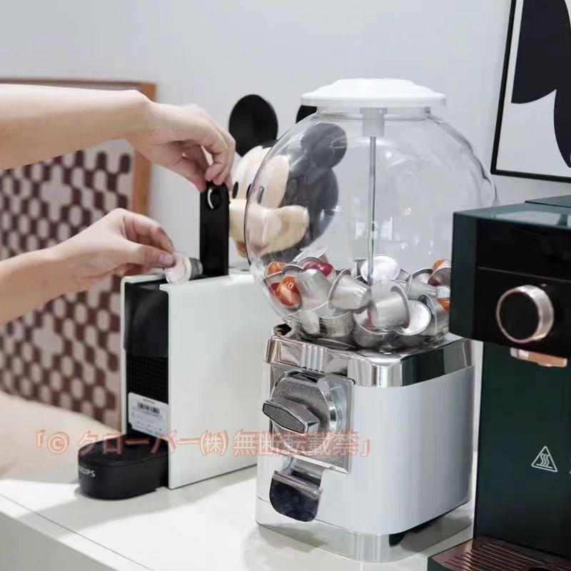 ガチャガチャ 本体 ガチャマシン レトロ 100円硬貨用 業務用 ガチャマシーン ドーム型 クローバー カプセルマシン ブラック