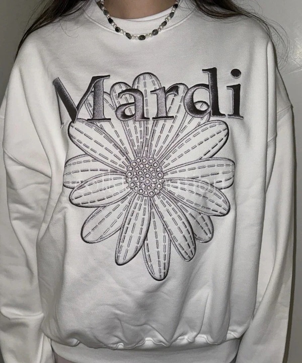 Qoo10 Mardi Mercredi 新作カラー登場しました！ ロゴ 長袖 刺