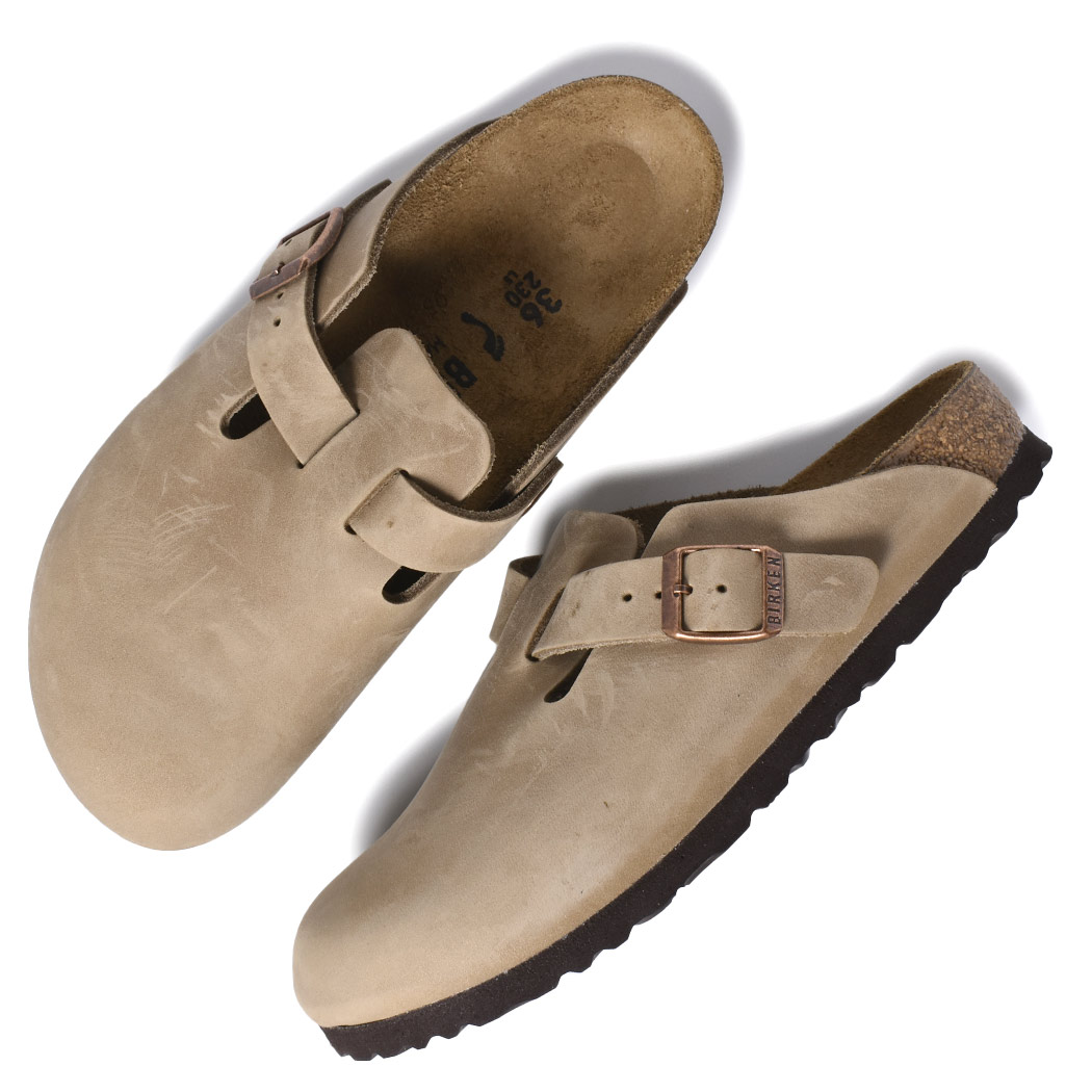 BIRKENSTOCK ビルケンシュトック ボストン BOSTON BS Oiled Leather ( NARROW FIT ) TABACCO BROWN レディース サンダル 960813