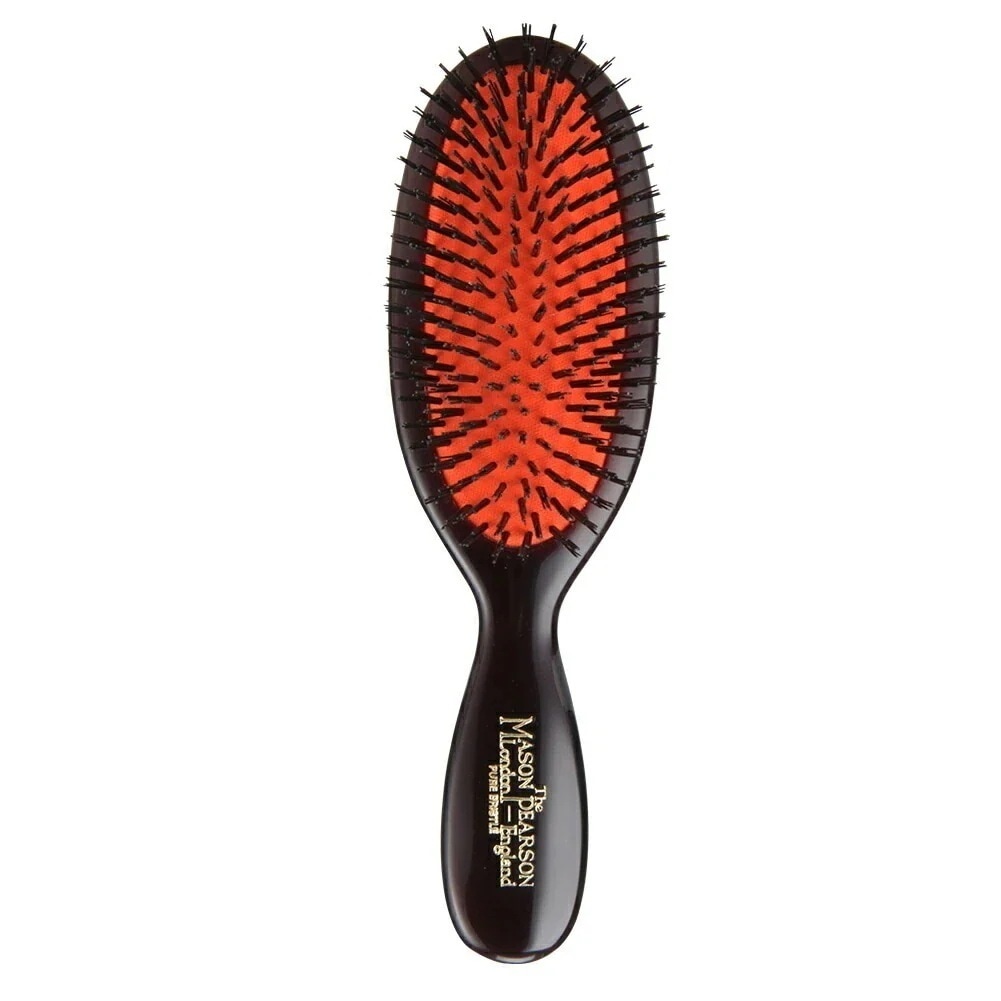 ブラシ ポケットブリッスル ダークルビー 猪毛ブラシ 丈夫 くし ブランド B4 Dark Ruby