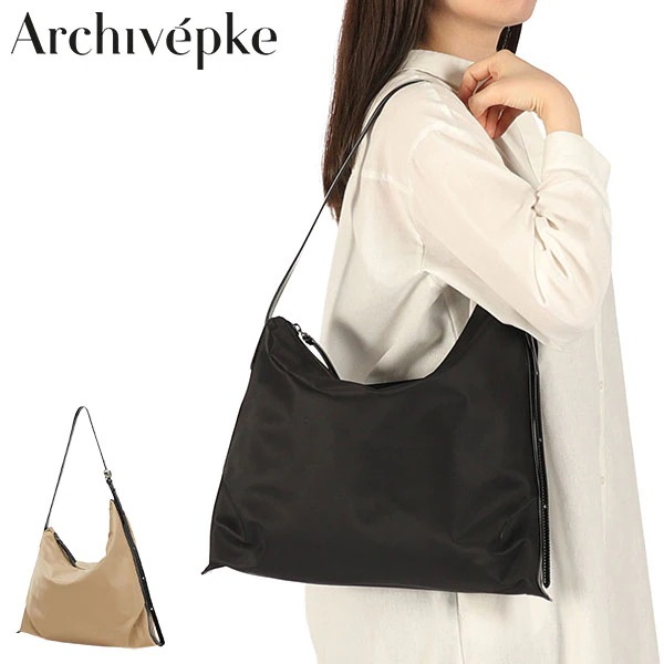 トート レディース ファスナー付き 布 軽量 小さめ ナイロン ショルダー 薄い 軽い B5 女性 おしゃれ Luv luna bag OVBAX25103 OVBAX24108