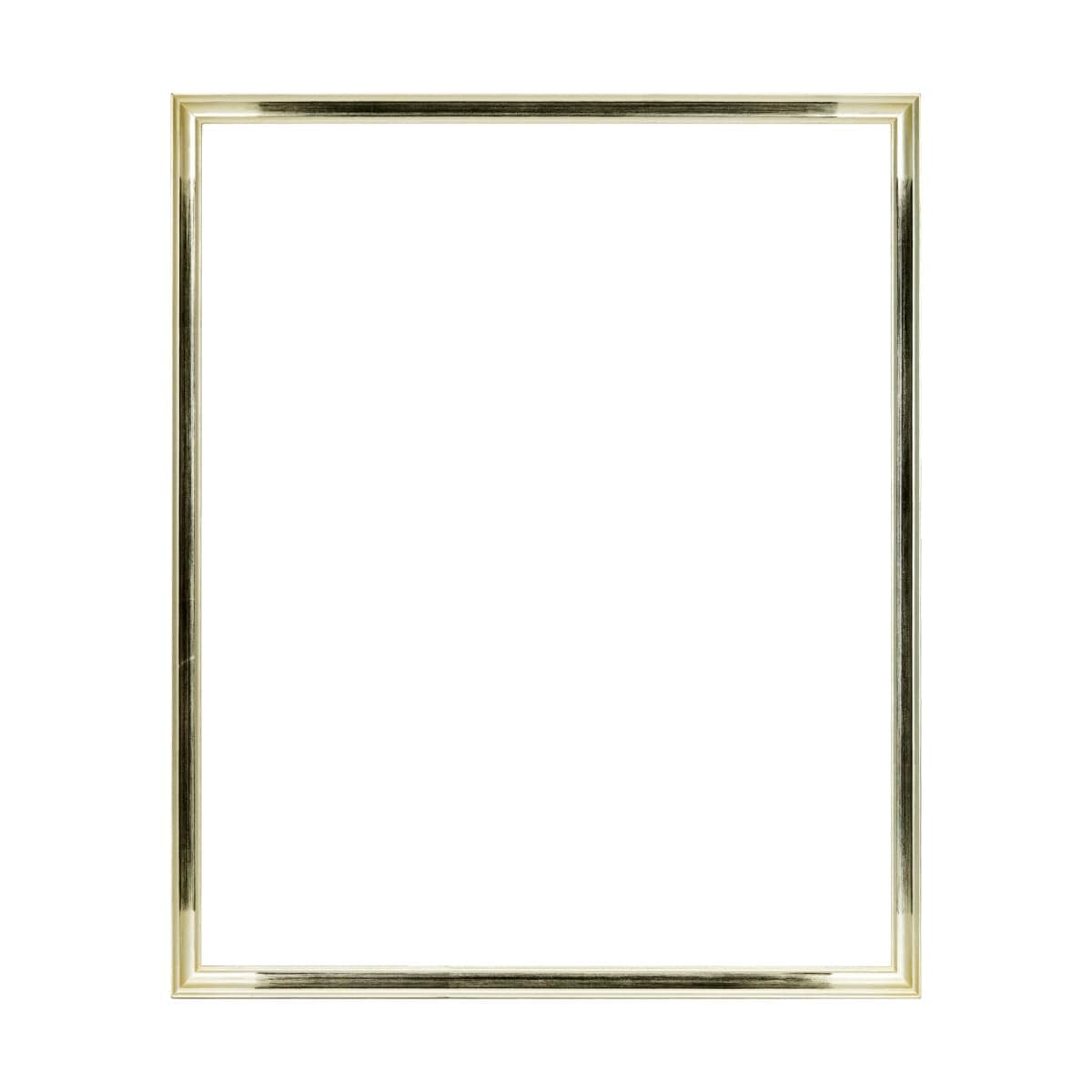 大額(Daigaku) カジュアル 箔貼り 額縁 UVカットアクリル S/ブラック 木製フレーム 八ツ切（303×242mm） デッサン用 7528