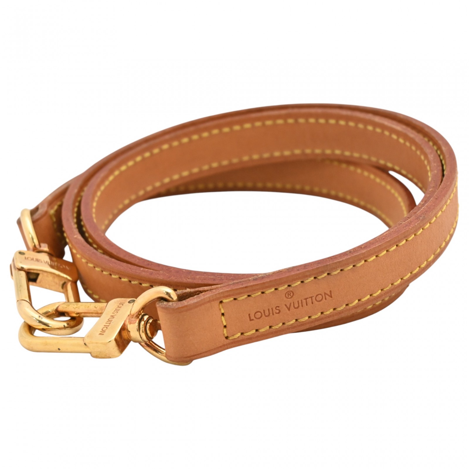 ルイヴィトン ヌメ革 ショルダーストラップ ゴールド金具 Bランク lv4510nf