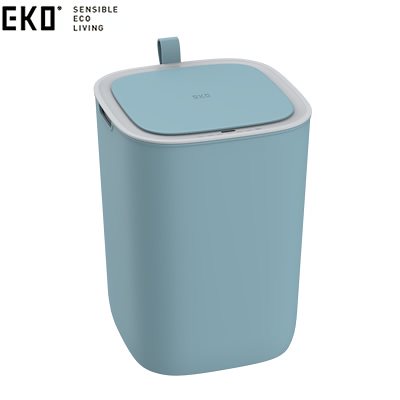【土曜はナニする!で紹介！】正規販売店 EKO ごみ箱 12L 自動開閉 MORANDI SMART SENSOR BIN モランディプラスチックセンサービン EK6288-12L-BU ブルー