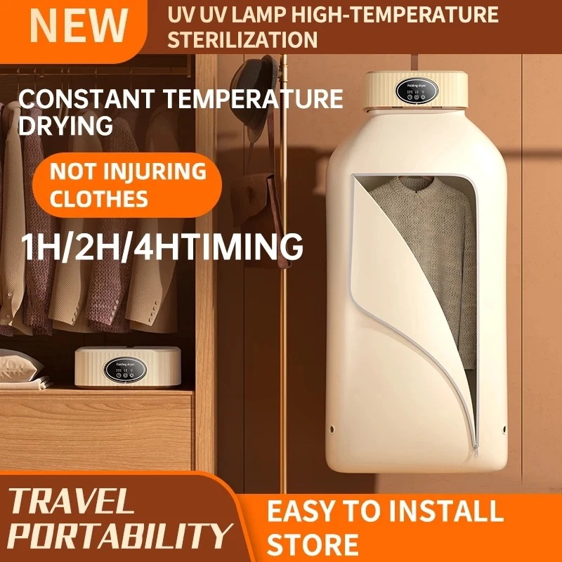 ポータブル折りたたみ式電動衣類乾燥機,乾燥機,暖房,空気,タイミング,家庭用,220v,600w