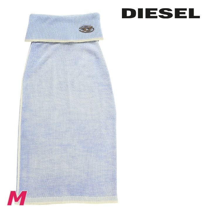 ウールニットスカート レディース M-ARILOU オーバルDメタルロゴ ミディ丈 die-l-s-f8-34w