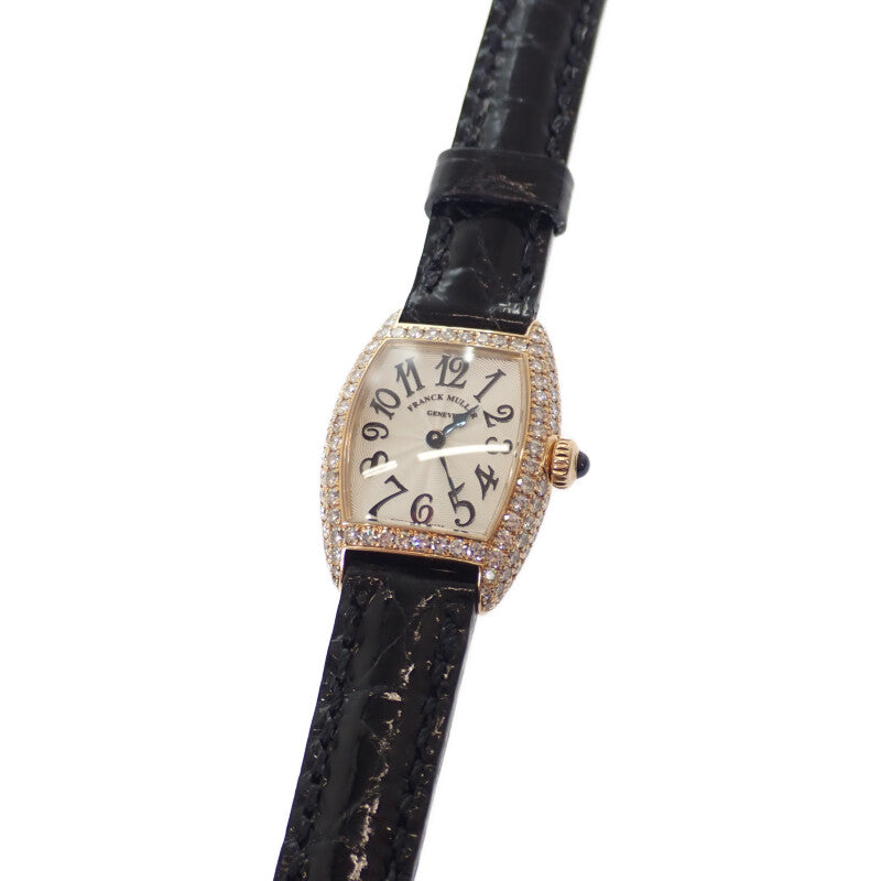 【FRANCK MULLER】FRANCK MULLER トノウカーベックスプティ 2500QZD4N 腕時計 K18イエローゴールド ダイヤモンド クオーツ レディース