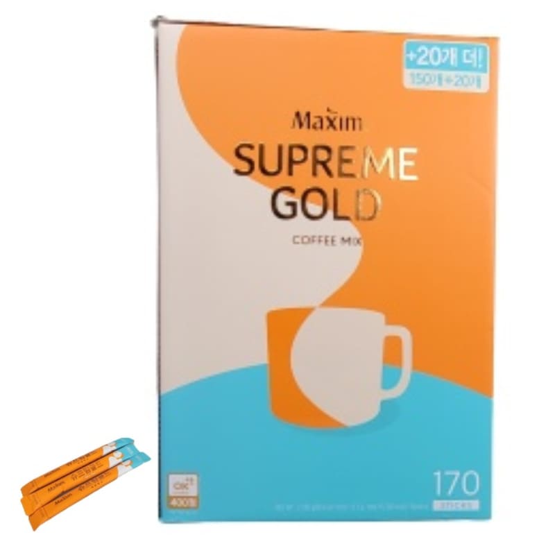 韓国コーヒー パクソジュンコーヒー 新商品 シュプリーム ゴールドミックス170個 5,216円