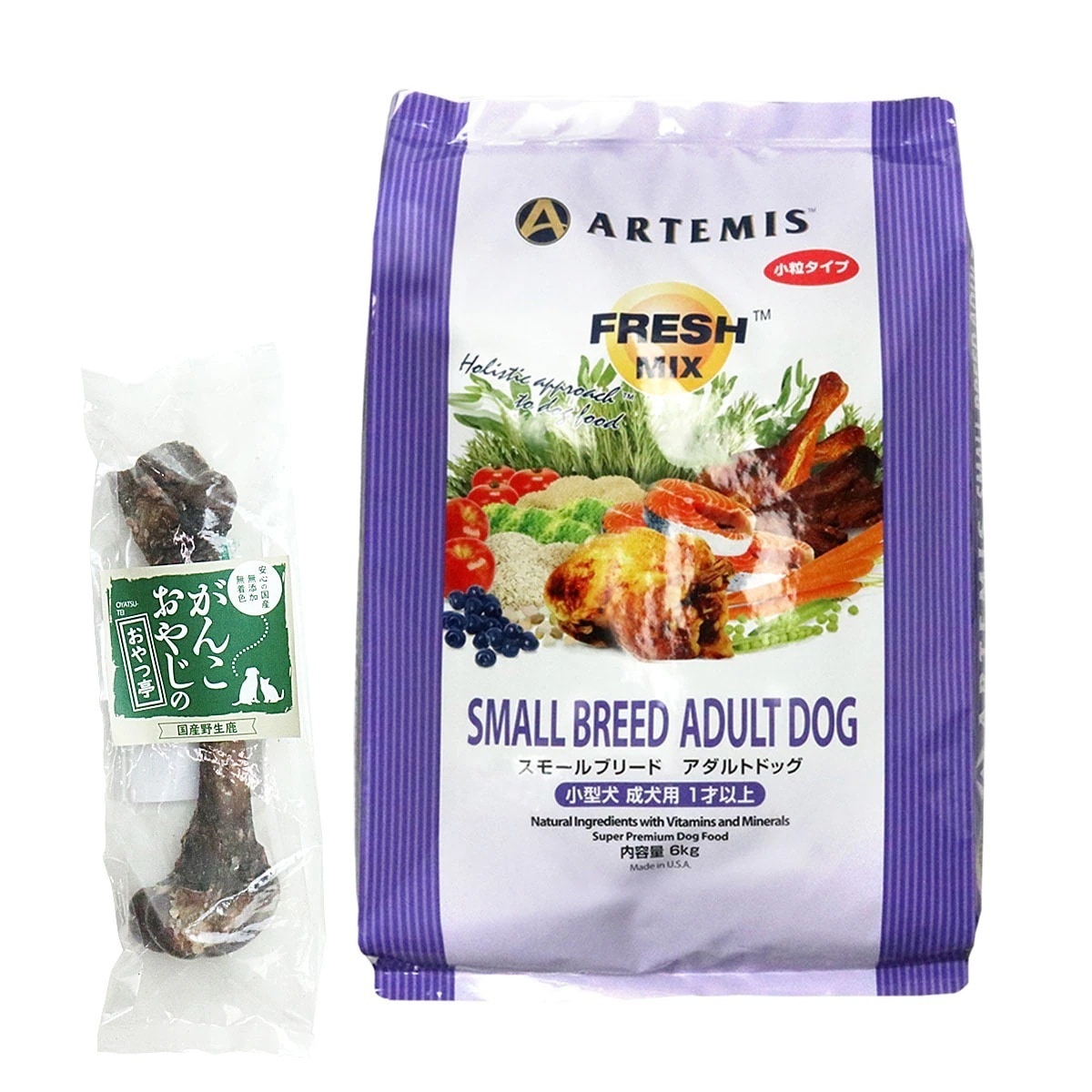 フレッシュミックス ドッグフード スモールブリード アダルト 6kg【国産鹿レッグボーン 1本Mサイズ付き】