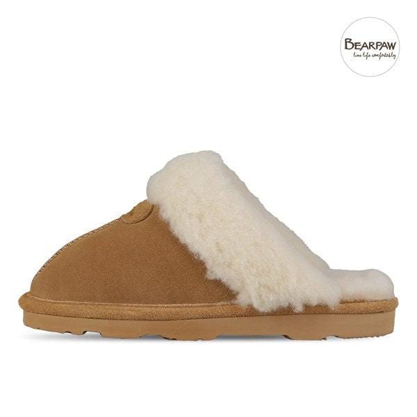 BEARPAW LOKI 女性用冬防寒ウールスリッパ 671W-243