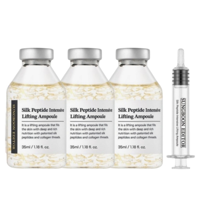 [ヒョクs pick/1+1+1] シルク ペプチド インテンシブ リフティング アンプル 35ml, 3個セット