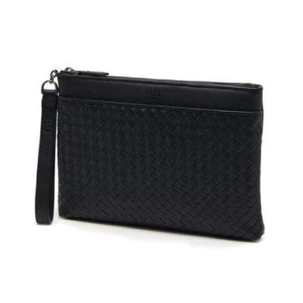 DBBA2E725BK [PORTSMOUTH+] ブラックハンドクラフトメッシュミディアムクラッチバッグ