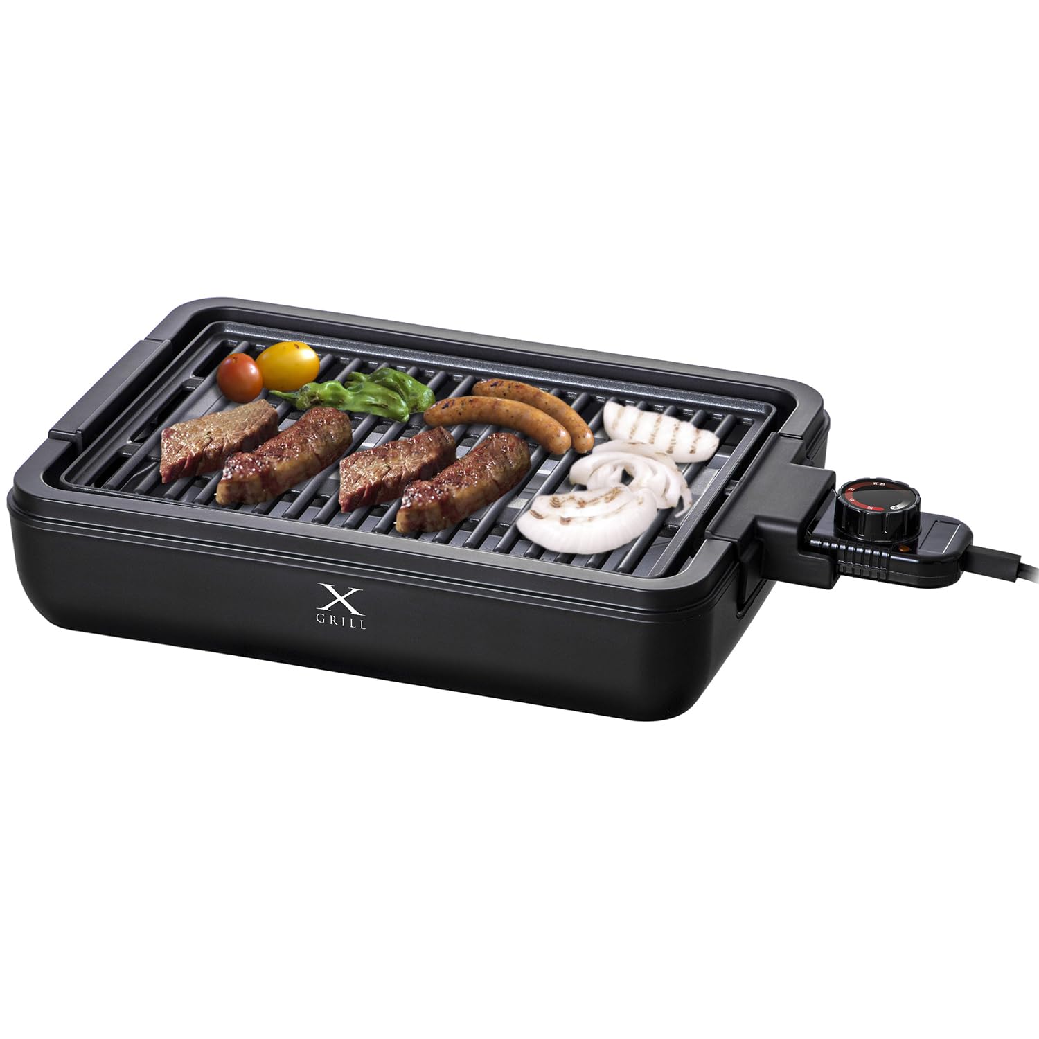 [山善] 焼き肉グリル 減煙 コンパクトプレート XGRILL 一人暮らし 二人暮らし 「素早く美味しく焼ける」 煙約70%/油ハネ約85%カット 温度調節 (約80~230℃) 保温 焼き肉プレー 5,175円