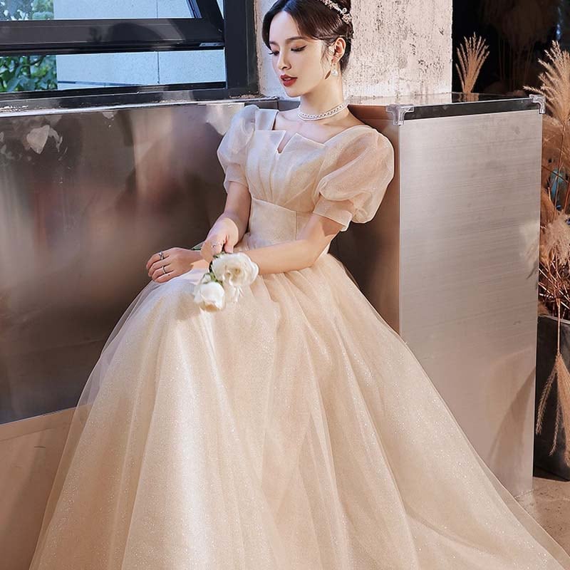 ウェディングドレス パーティードレス レディース ロングドレス 演奏会 大きいサイズ 韓国 ワンピース 大人 可愛い二次会 ノースリーブ バースデーパーティー イベント レディース ロング丈 結婚式