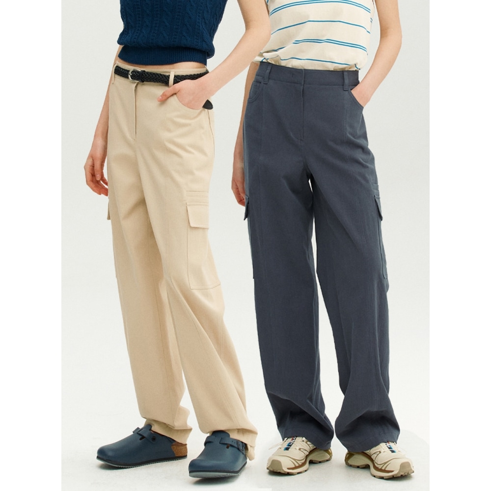 AND YOU GONDOLA カーゴパンツ（ライトベージュチャコール）