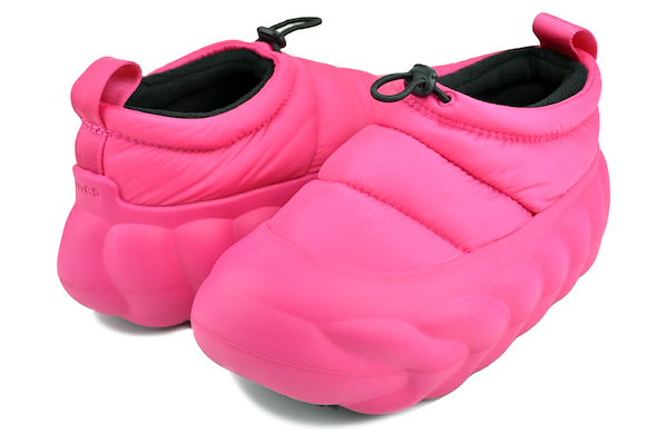 Qoo10] Crocs オーバーパフ ショーティー ドラゴンフル