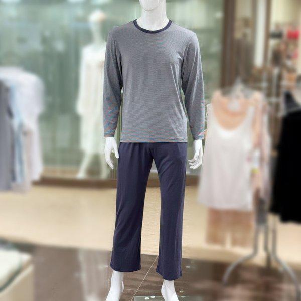 男性アクリルストライプ上着/ソリッド下着SET (WPA378MSMP)_s