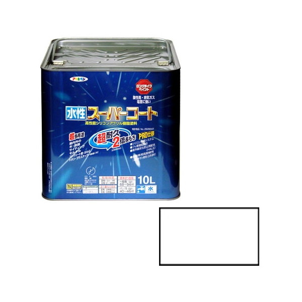 水性スーパーコート 10L (白)塗装用品