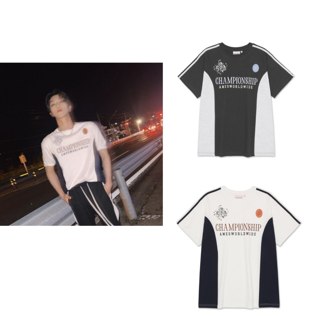 【SEVENTEEN The8着用】 CHAMPIONSHIP TEE オーバーサイズ半袖Tシャツ