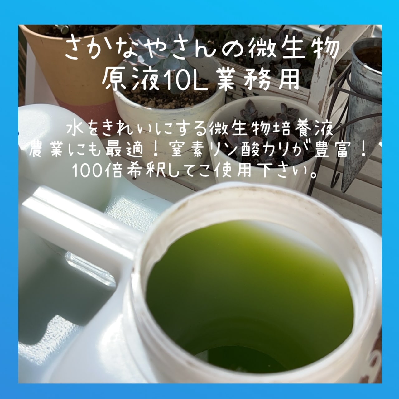 業務用原液10L 100倍希釈で1000L分 特許取得製品！窒素リン酸