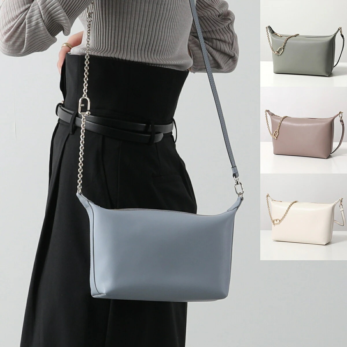 Furla フルラ ショルダーバッグ NUVOLA ヌヴォラ WE00662 BX3104 レディース ハンドバッグ レザー チェーン 鞄 カラー5色 WE00662_BX3104_1007_O600