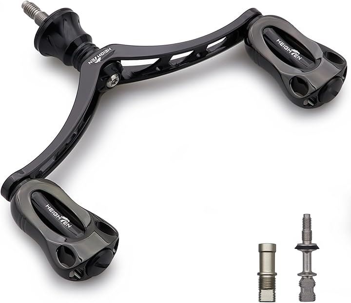 98mm リール ハンドル 22mm ノブ 搭載 シマノ ダイワ 通用 スピニングリール用 Aurora Series 857( オールブラック) 8,330円