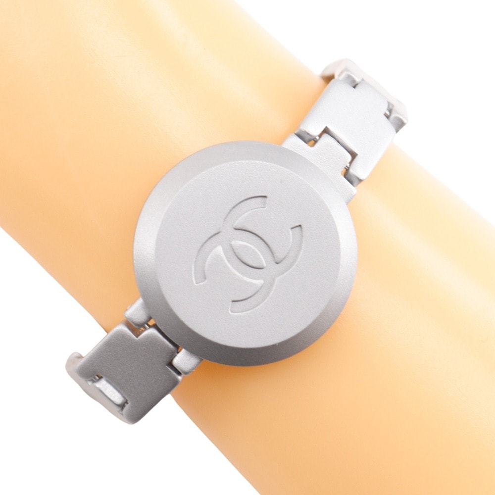 ココマーク 99P ブレスレット 金属製 シルバー 約23.5g レディース 中古品 Aランク