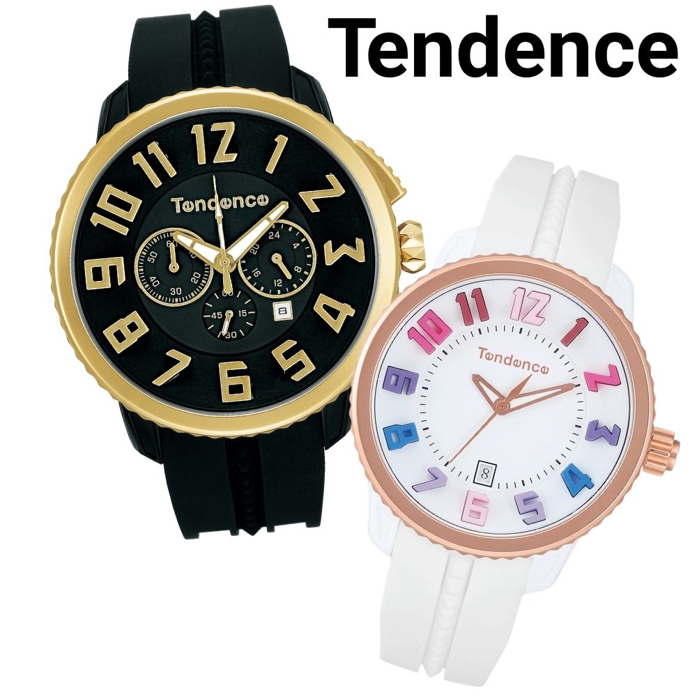 テンデンス ペアウォッチ ペア腕時計 大人のおそろい かっこいい 腕時計 手表 メンズ レディース 防水 ブラック ホワイト シリコンベルト お揃い カップル 高校生 大学生 母の日 父の日 ペアギフ