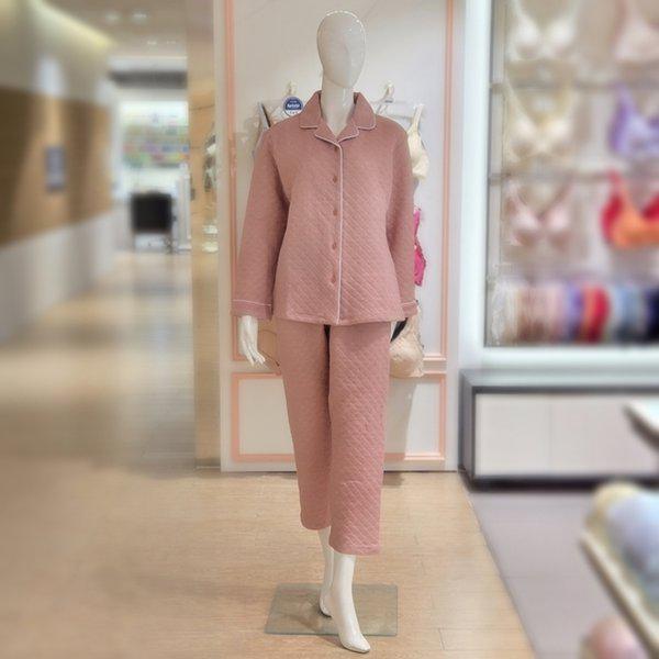 エンボスヌビム綿混紡女性パジャマ WP8874A-PK_s