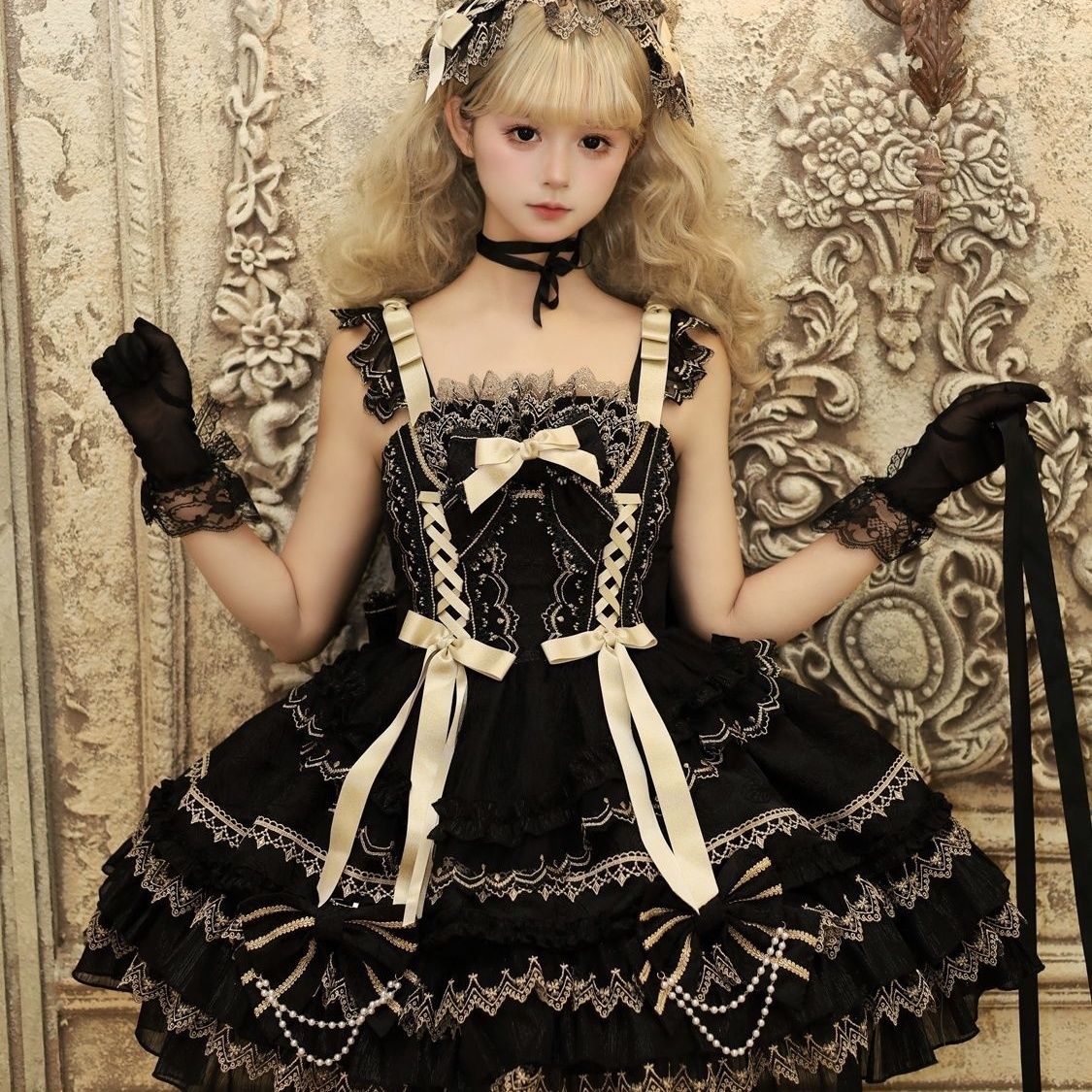 3日出荷 ロリータ洋装ドール感jskキャミソールワンピース 春服 レディース