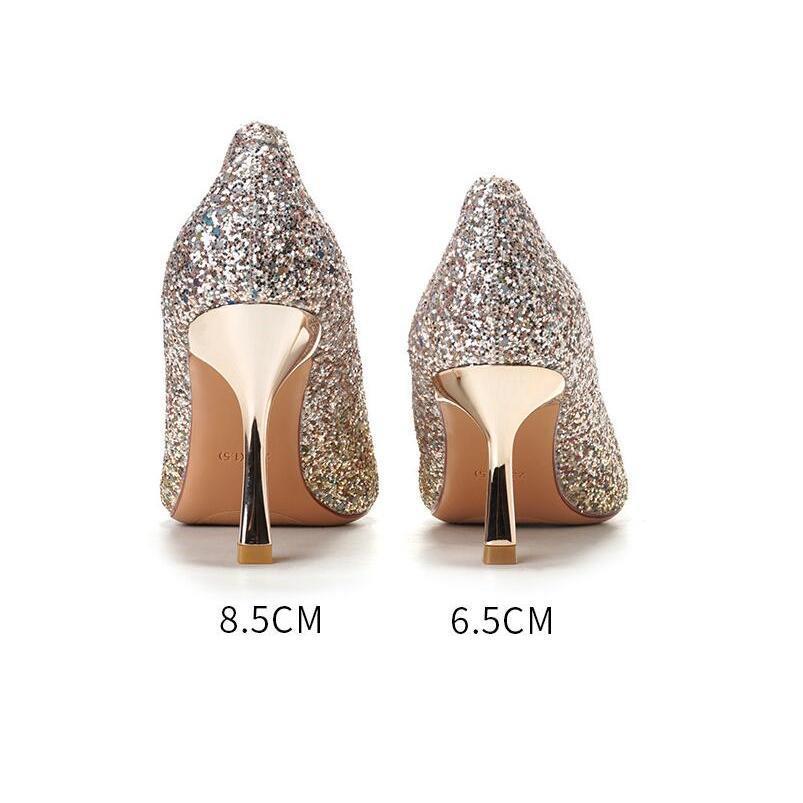 ウェディング シューズ ブライダルシューズ 結婚式 パンプス キラキラ ウエディングシューズ ウェディング靴 痛くない 歩きやすい 美脚 疲れにくい 美脚パンプ