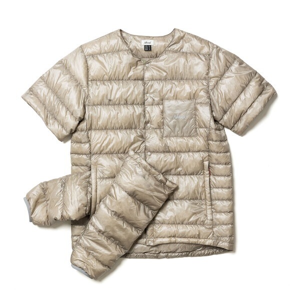 ナンガ インナーダウンカーディガン INNER DOWN CARDIGAN DS(MEN) BEG L ND2241-1B312 N1IDEGG3